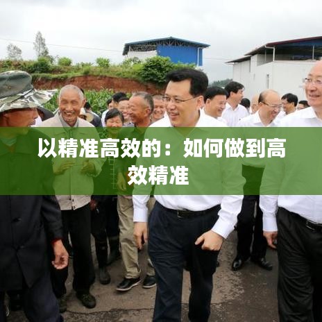 以精準(zhǔn)高效的:如何做到高效精準(zhǔn)